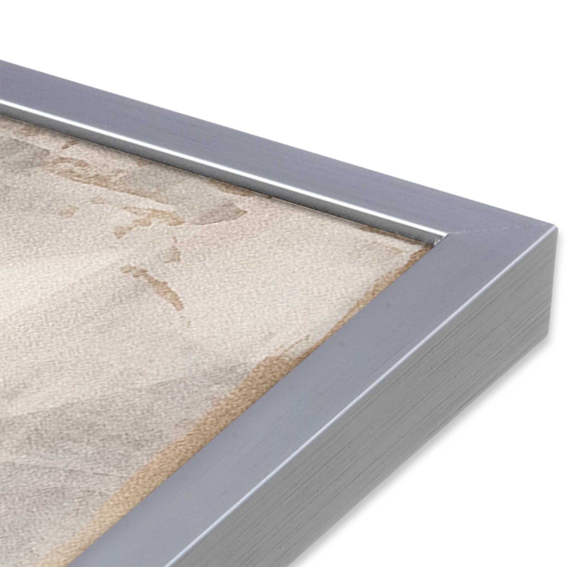 [Color:Polished Chrome], Picture of art in a Polished Chrome frame at an angle