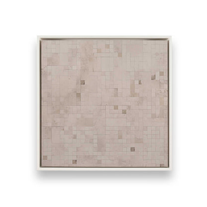 Subtle Gridscape Canvas Print, Set of 2