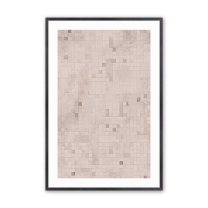 Subtle Mosaic Art Print, Set of 2
