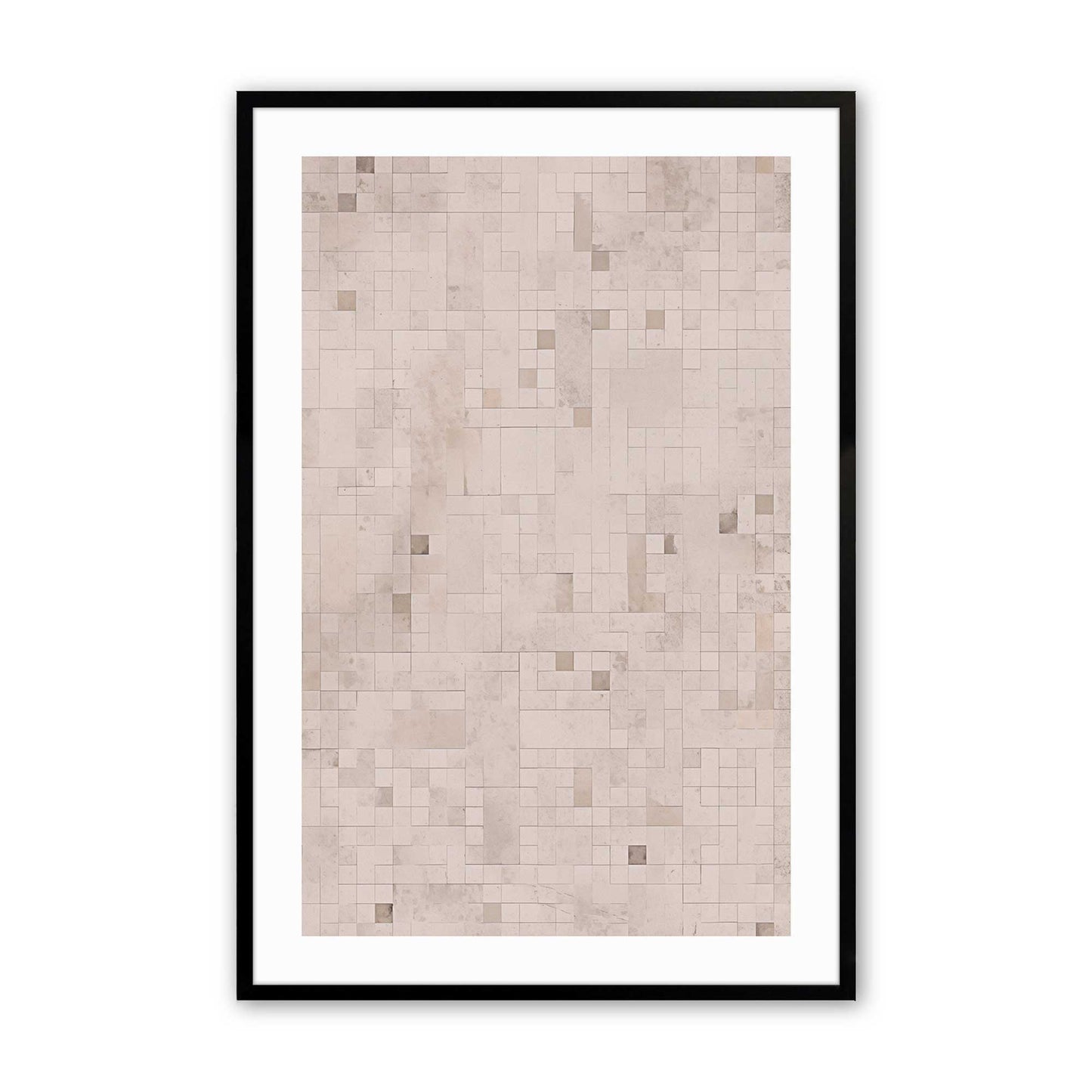 Subtle Mosaic Art Print, Set of 2