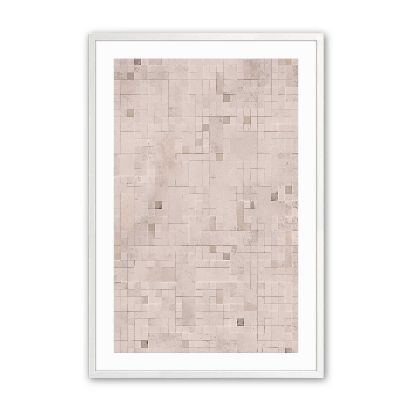Subtle Mosaic Art Print, Set of 2