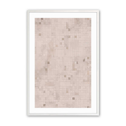 Subtle Mosaic Art Print, Set of 2