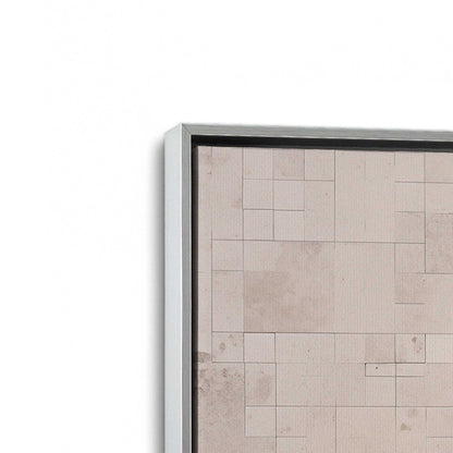 Subtle Gridscape Canvas Print, Set of 2