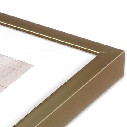 Subtle Gridscape Art Print, Set of 2