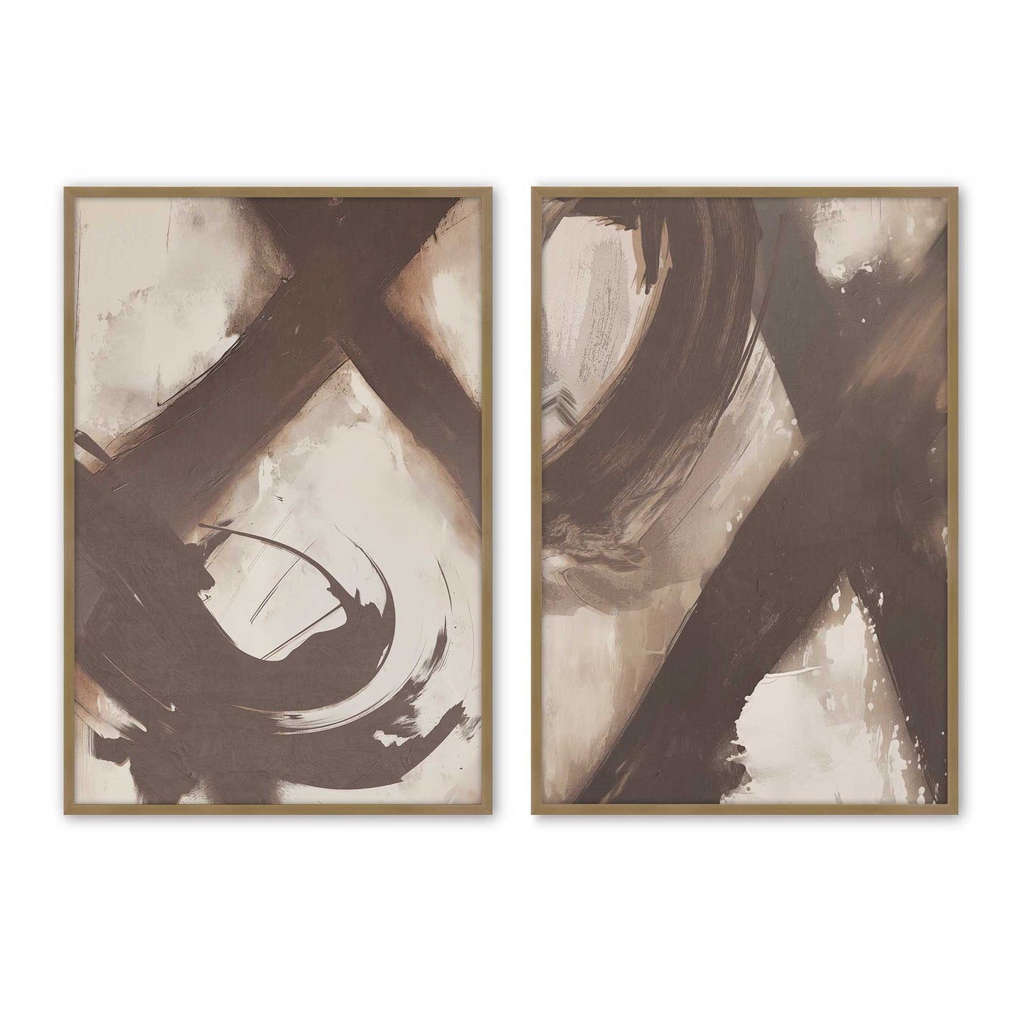 [Color:Brushed Gold], Picture of art in a Brushed Gold frame