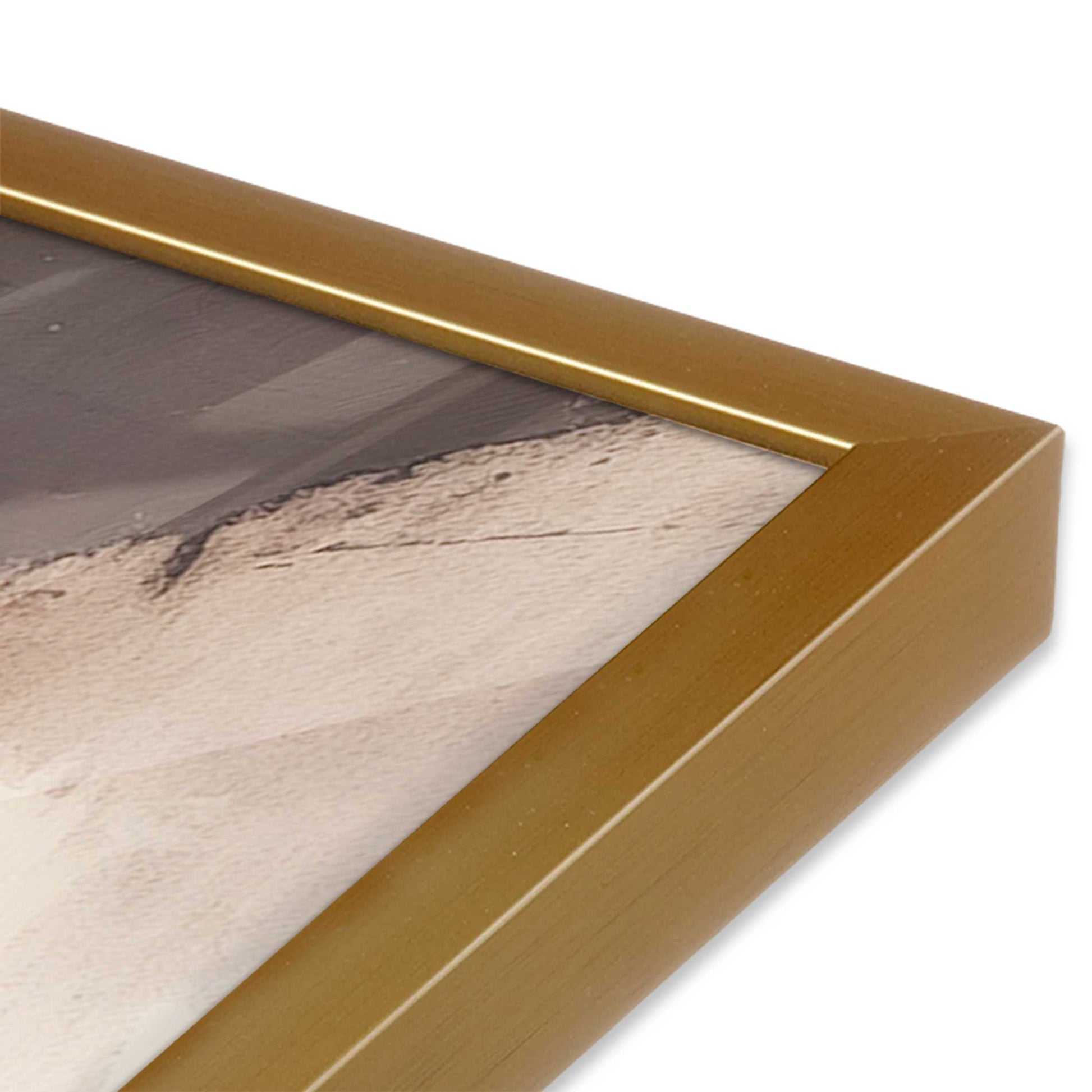 [Color:Polished Gold], Picture of art in a Polished Gold frame of the corner