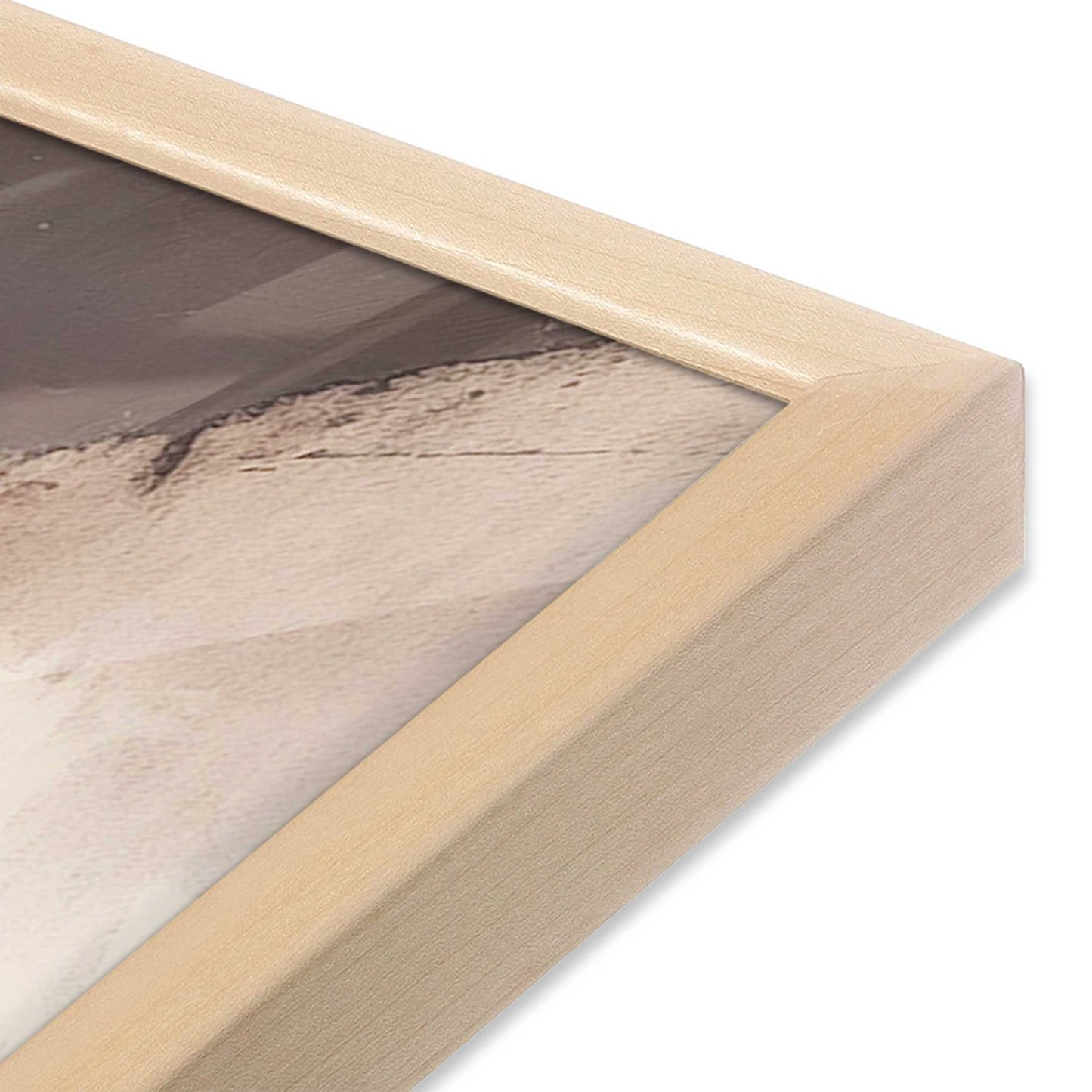 [Color:Raw Maple], Picture of art in a Raw Maple frame of the corner