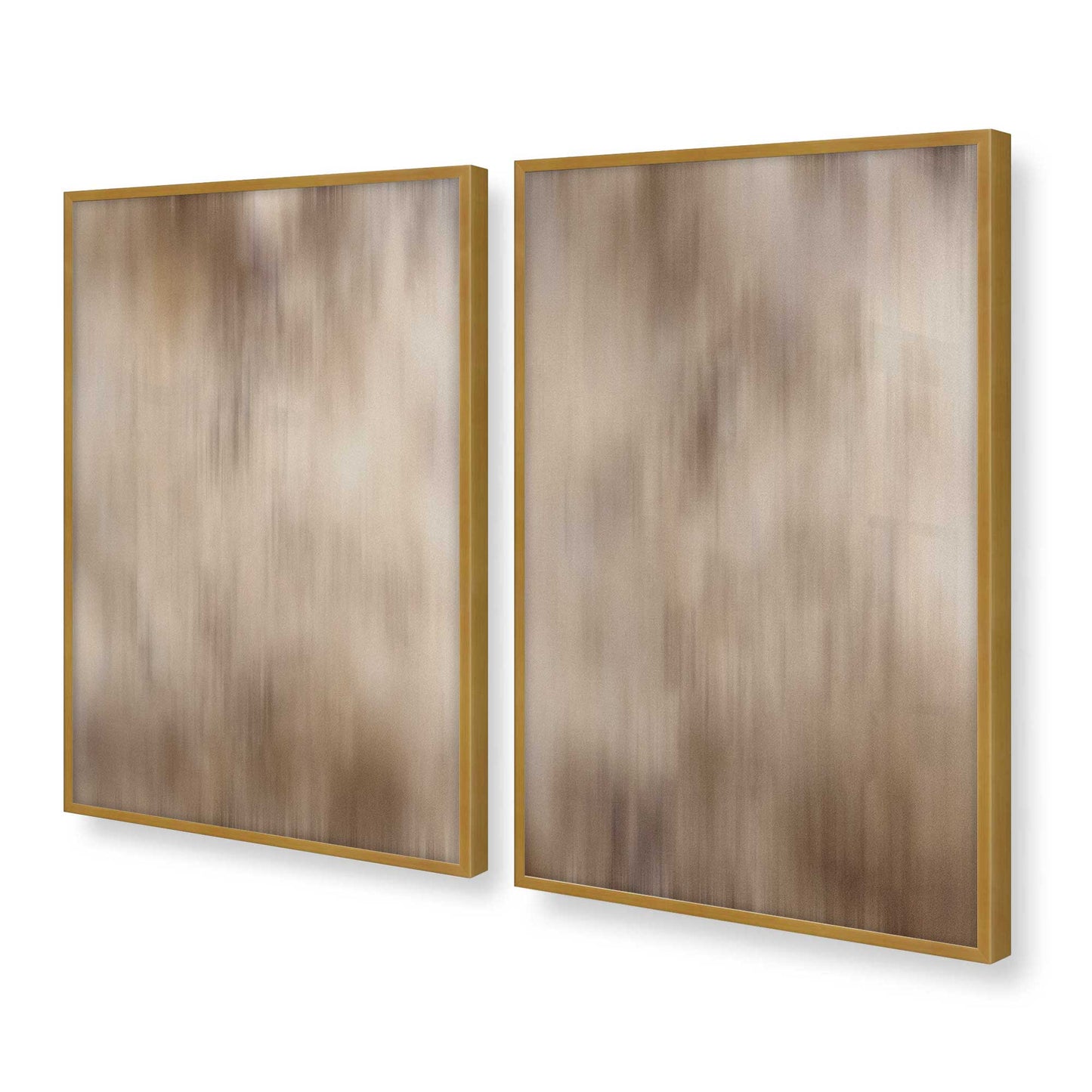 [Color:Polished Gold], Picture of art in a Polished Gold frame at an angle