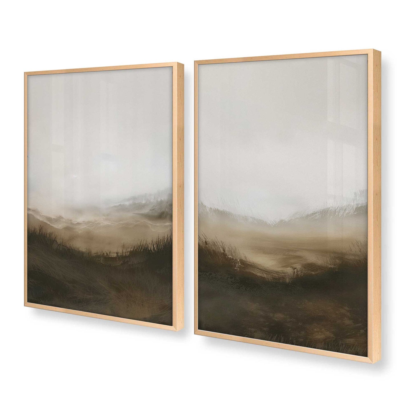 [Color:Raw Maple], Picture of art in a Raw Maple frame at an angle