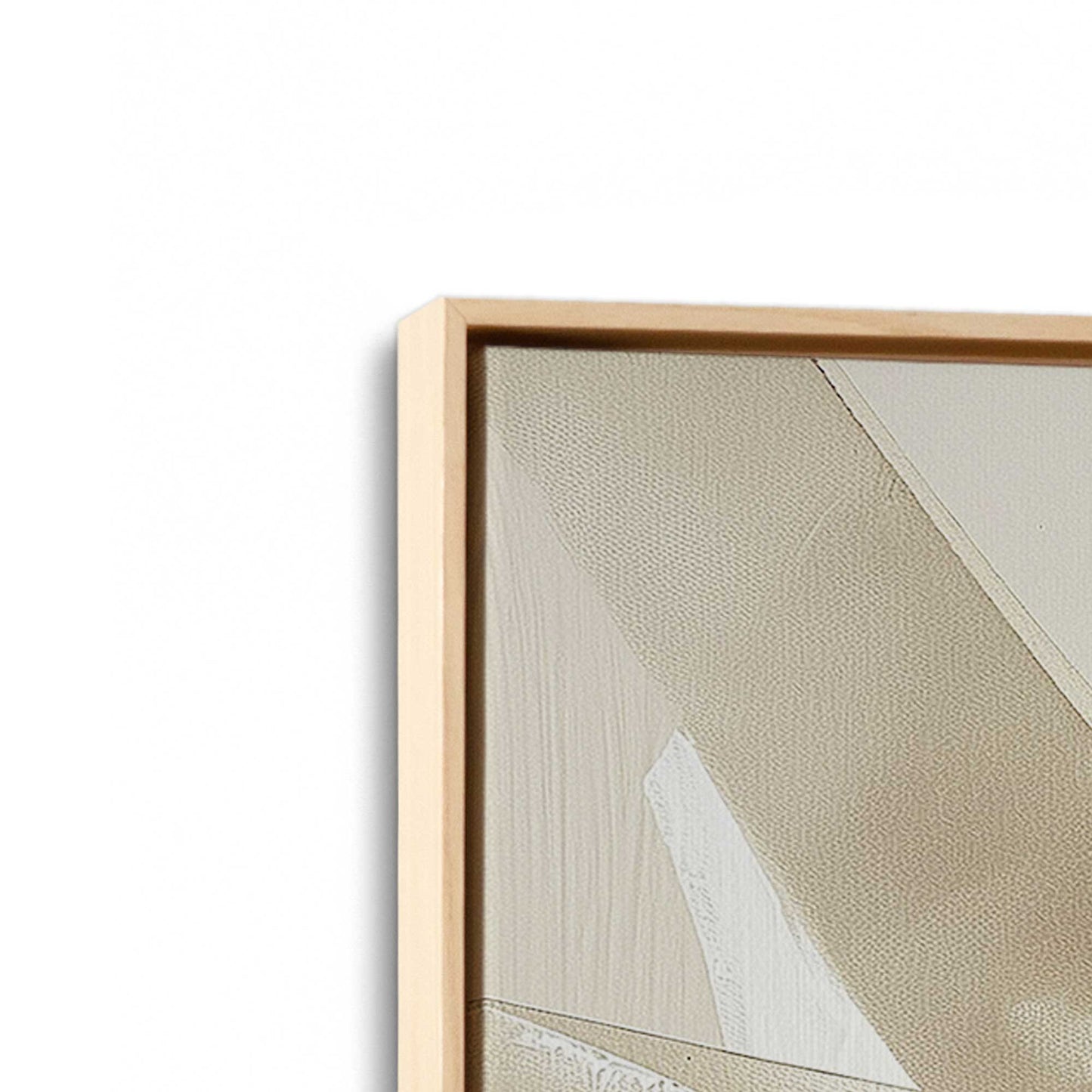 [Color:American Maple], Picture of art in a American Maple frame at an angle