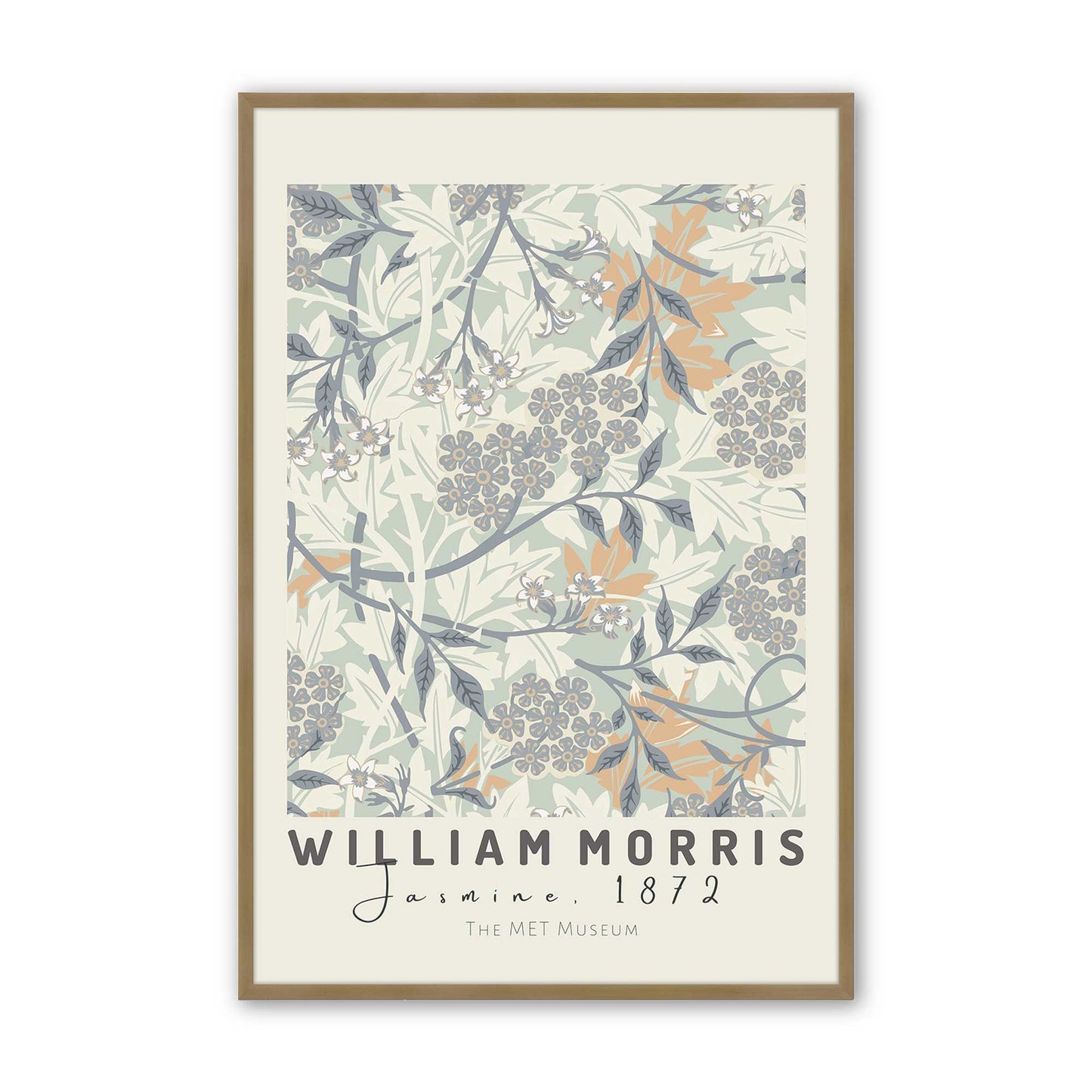 [Color:Brushed Gold], Picture of art in a Brushed Gold frame