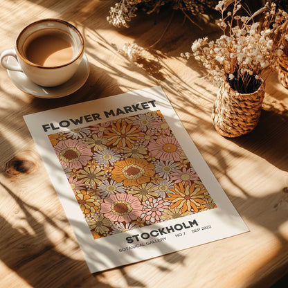 Stockholm Vintage Floral Mix Art Print