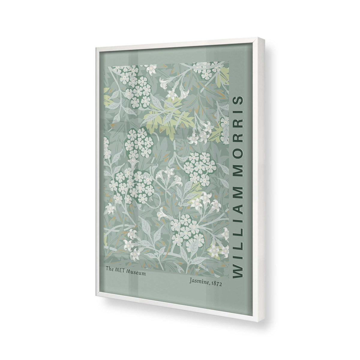 [Color:Opaque White], Picture of art in a Opaque White frame of the corner