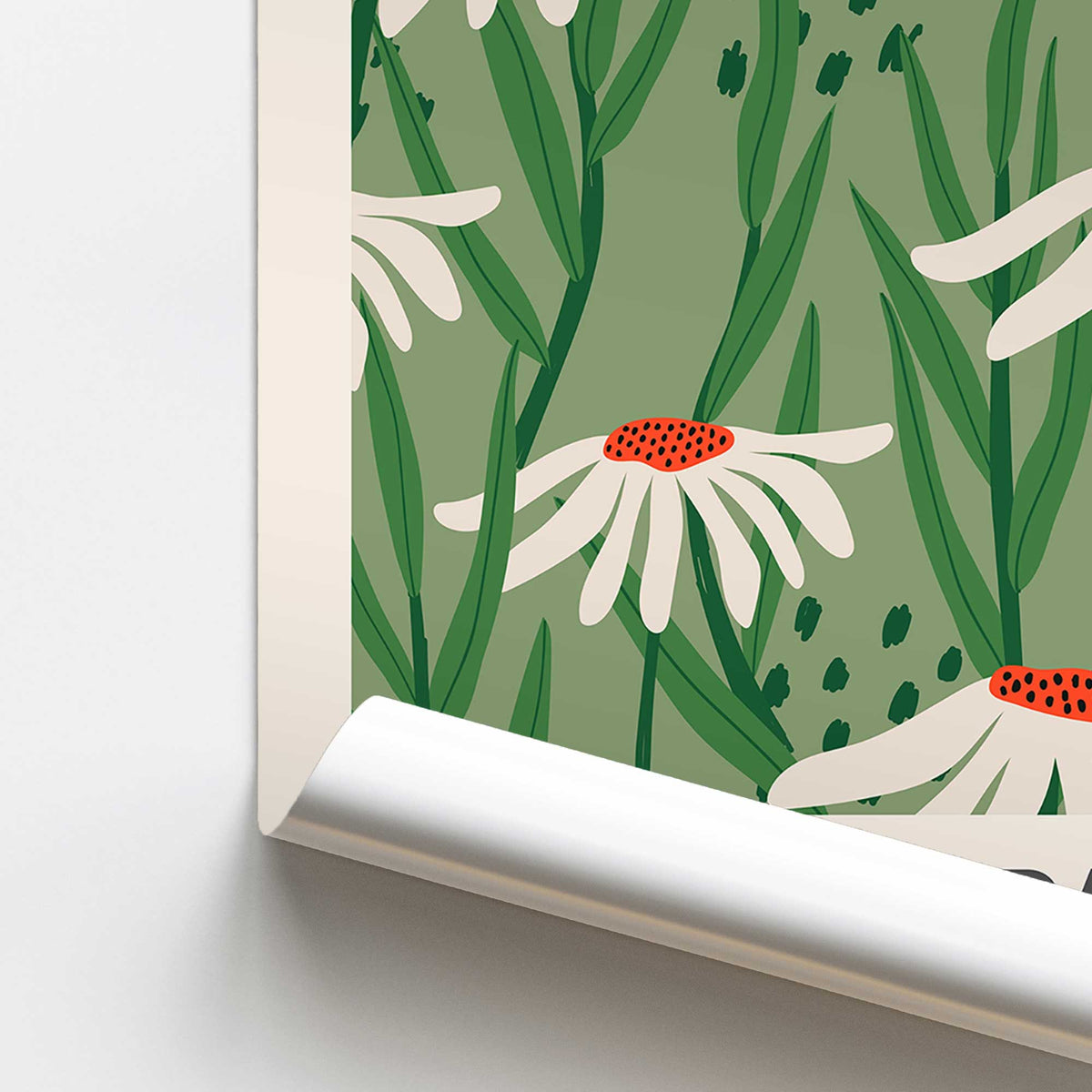 [color:Rolled Print], Picture of close up of art