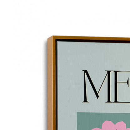 [Color:Polished Gold], Picture of art in a Polished Gold frame at an angle