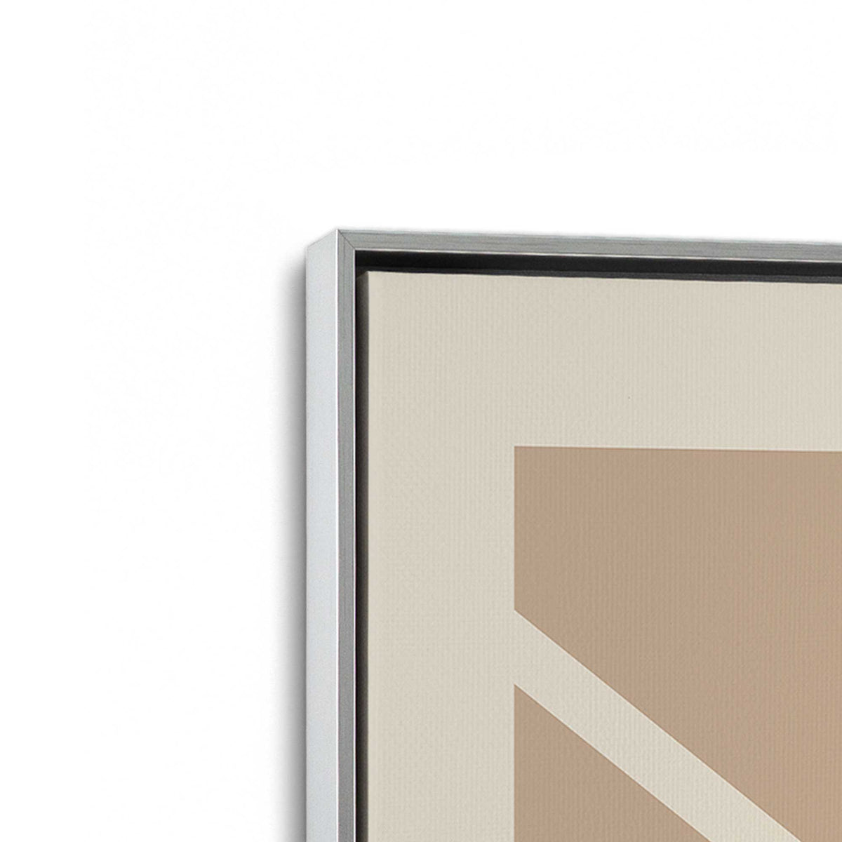 [Color:Polished Chrome], Picture of art in a Polished Chrome frame at an angle