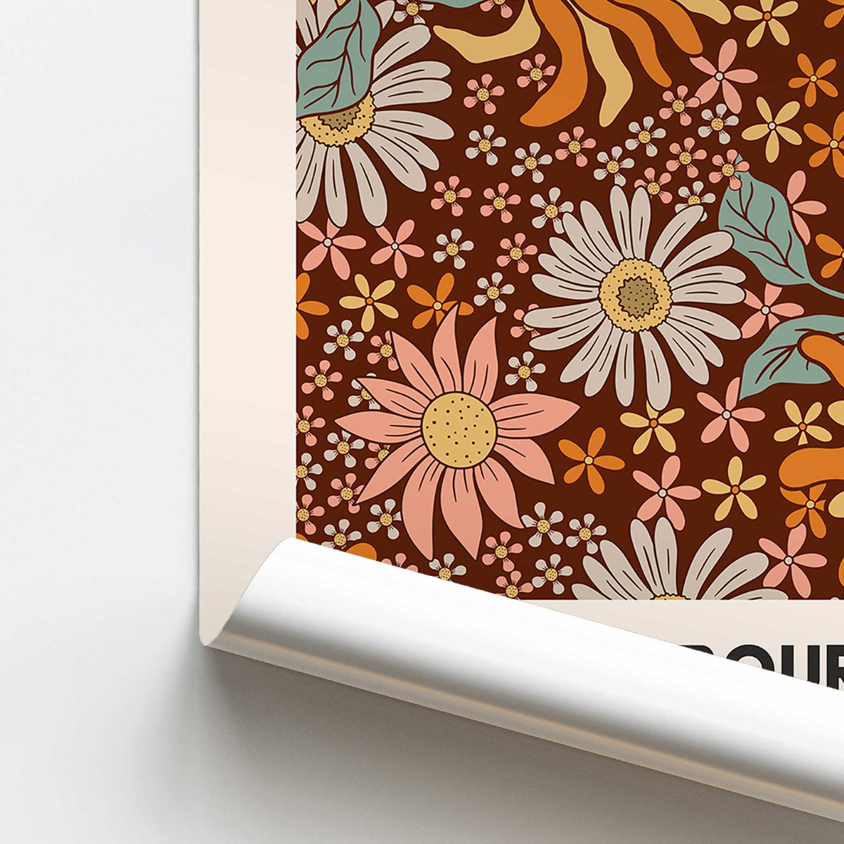 [color:Rolled Print], Picture of close up of art