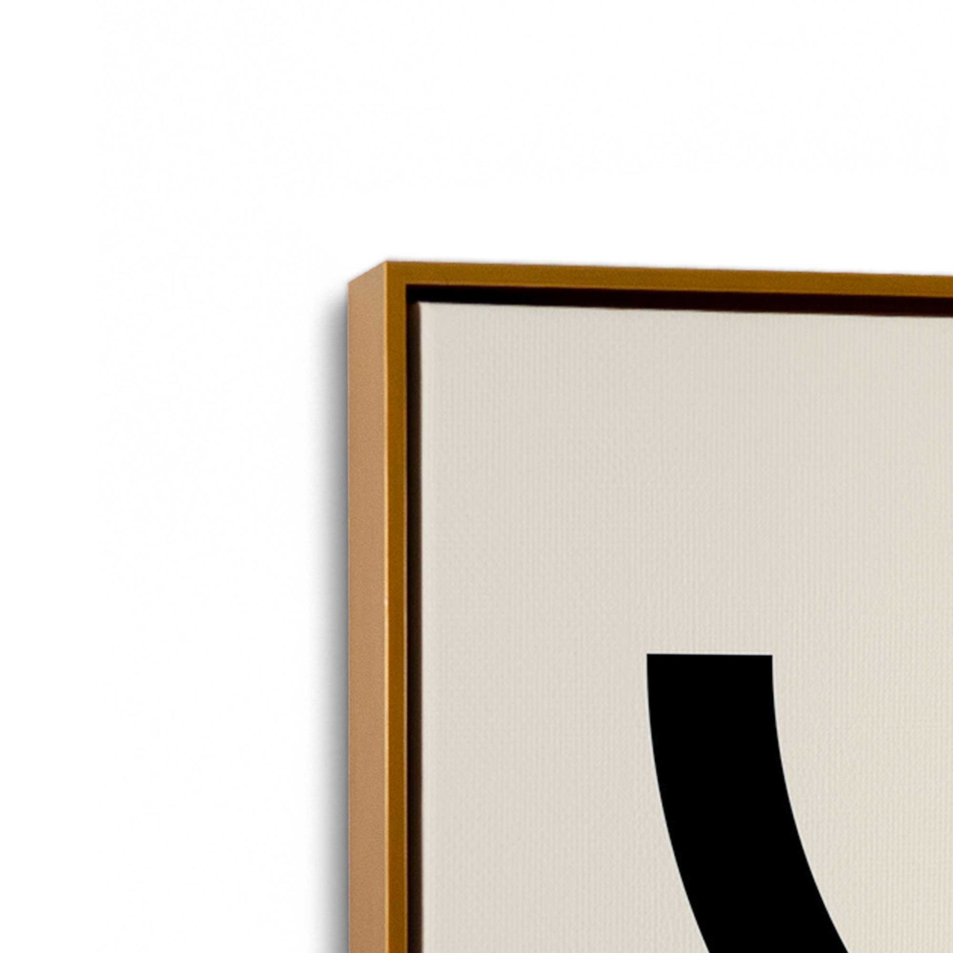 [Color:Polished Gold], Picture of art in a Polished Gold frame at an angle