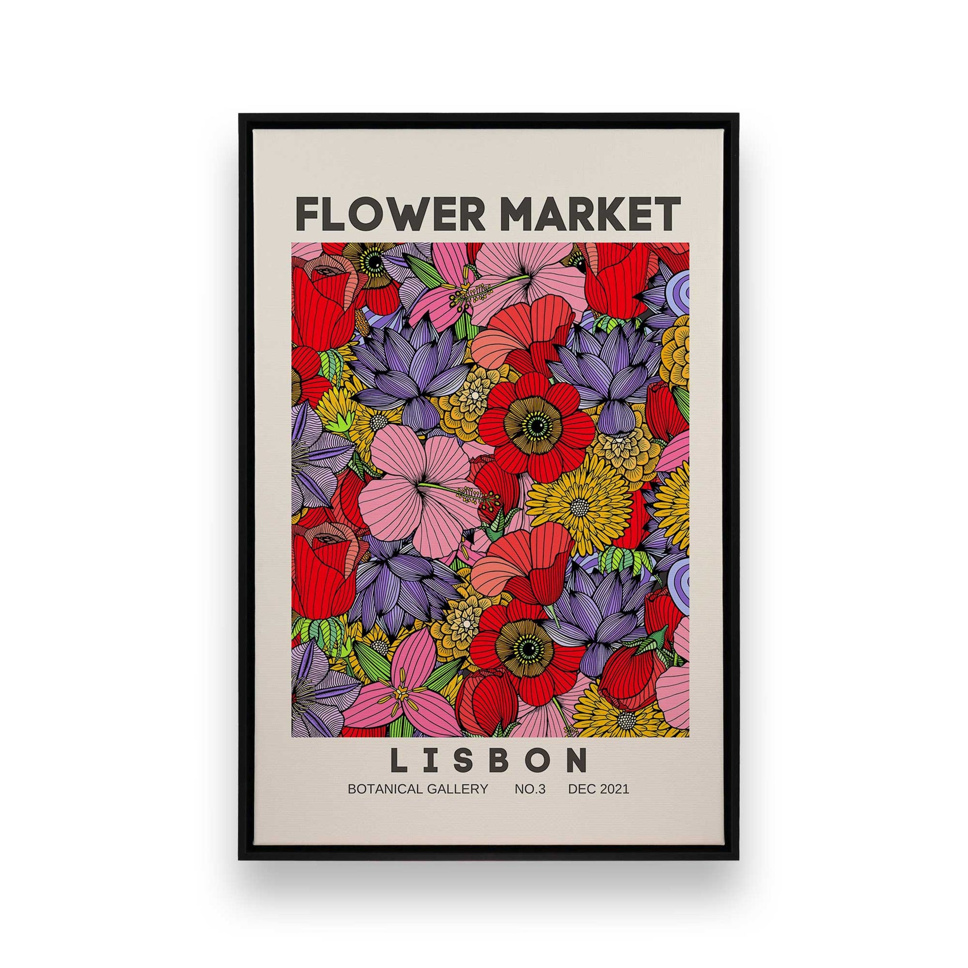 [Color:Satin Black], Picture of art in a Satin Black frame