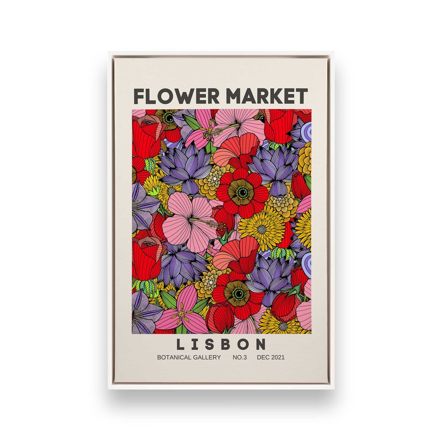 [Color:Opaque White], Picture of art in a White frame