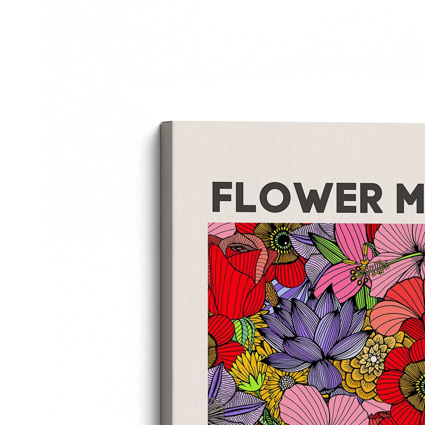 [Color:Stretched Canvas], Picture of the corner of the art