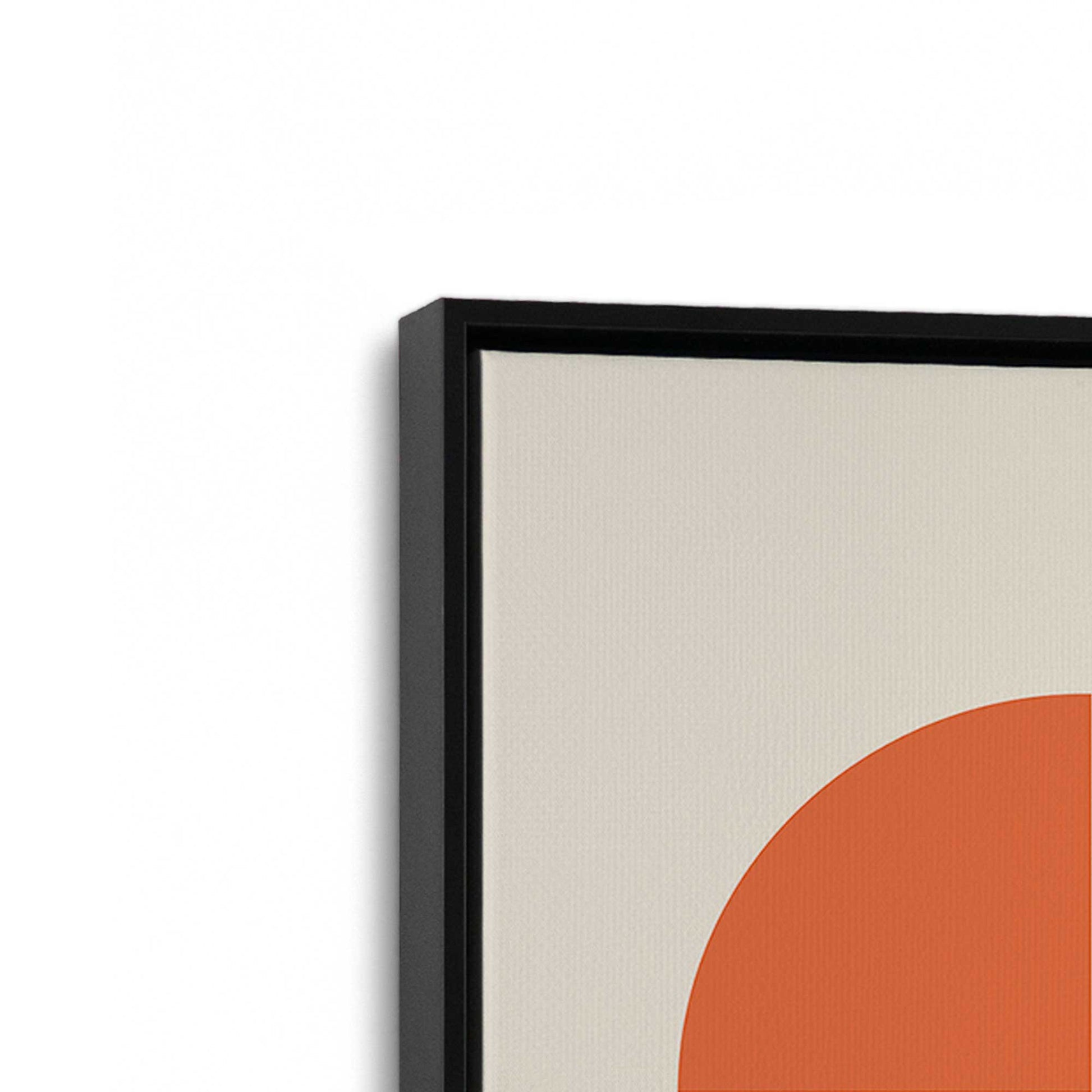 [Color:Satin Black], Picture of art in a Satin Black frame at an angle