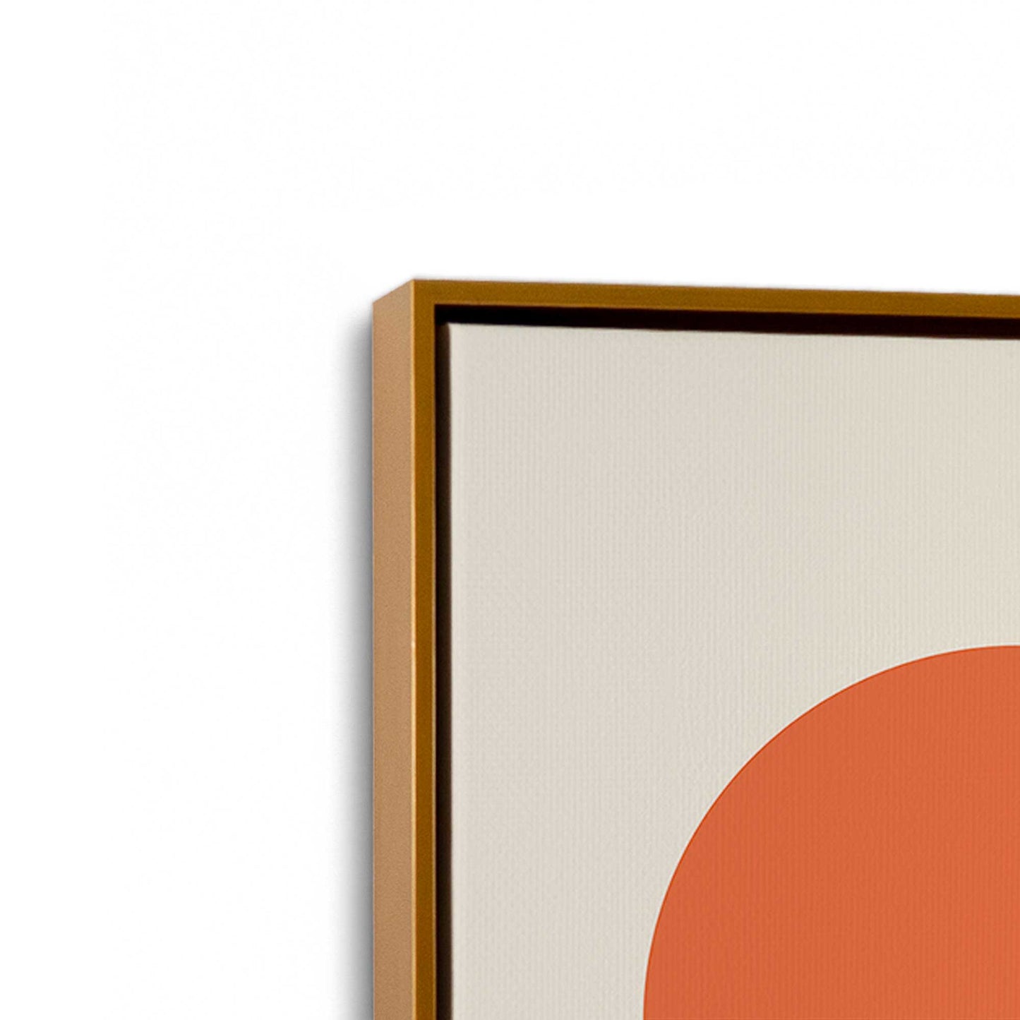 [Color:Polished Gold], Picture of art in a Polished Gold frame at an angle