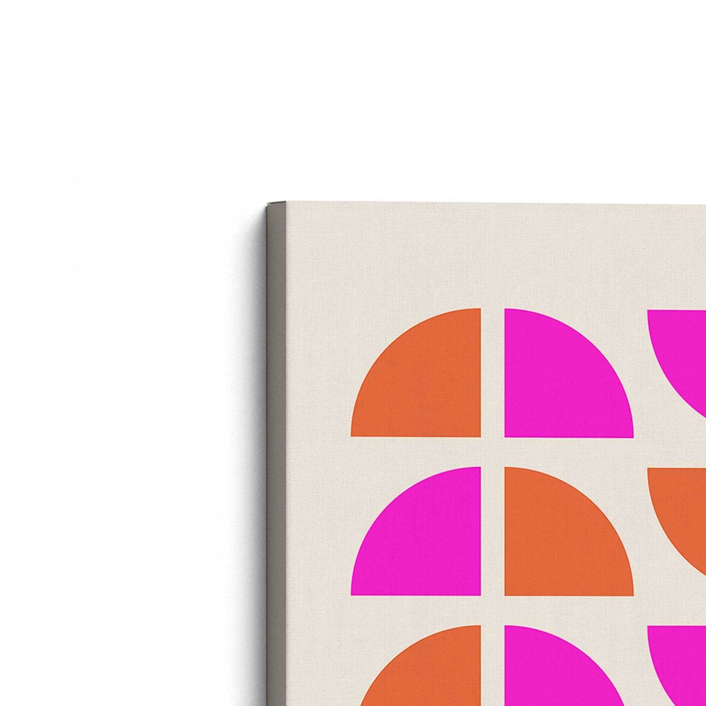 [Color:Stretched Canvas], Picture of the corner of the art