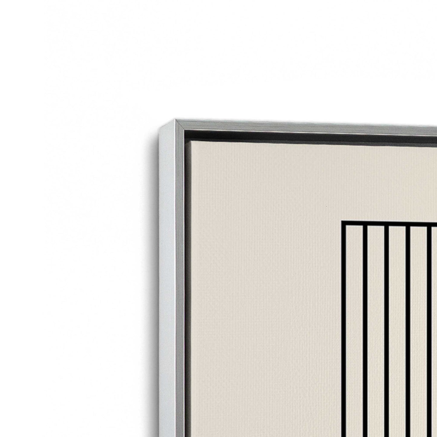 [Color:Polished Chrome], Picture of art in a Polished Chrome frame at an angle