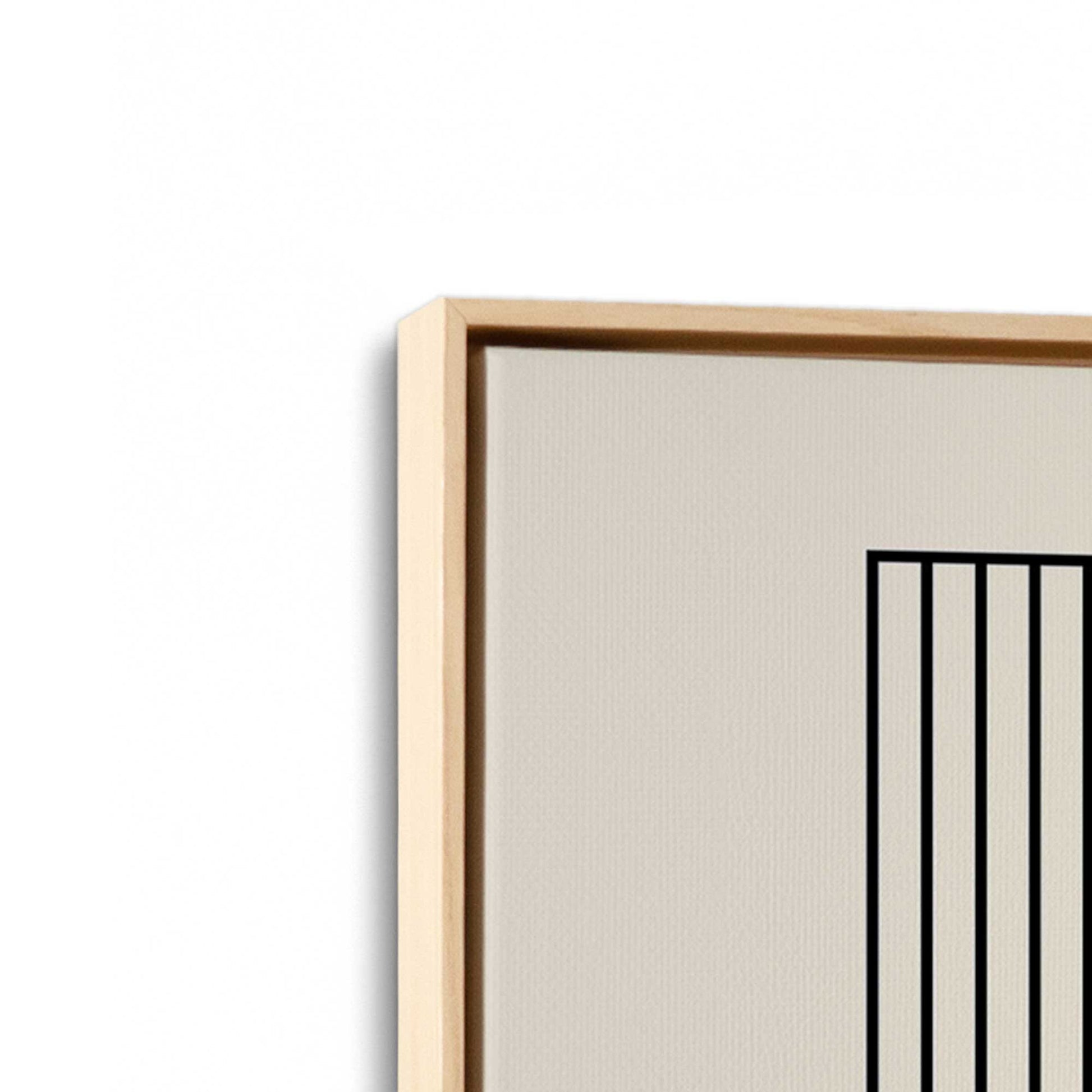 [Color:American Maple], Picture of art in a American Maple frame at an angle