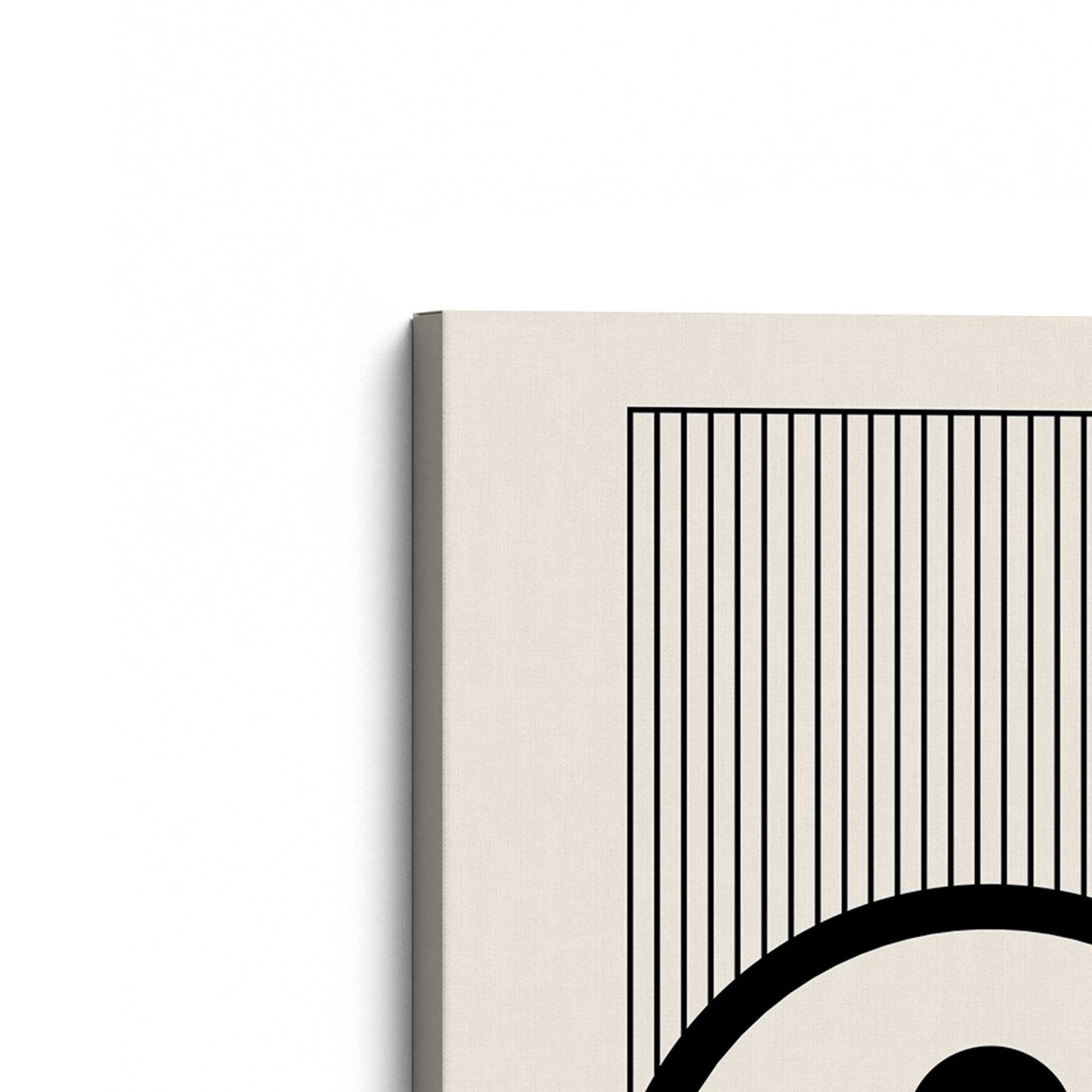 [Color:Stretched Canvas], Picture of the corner of the art