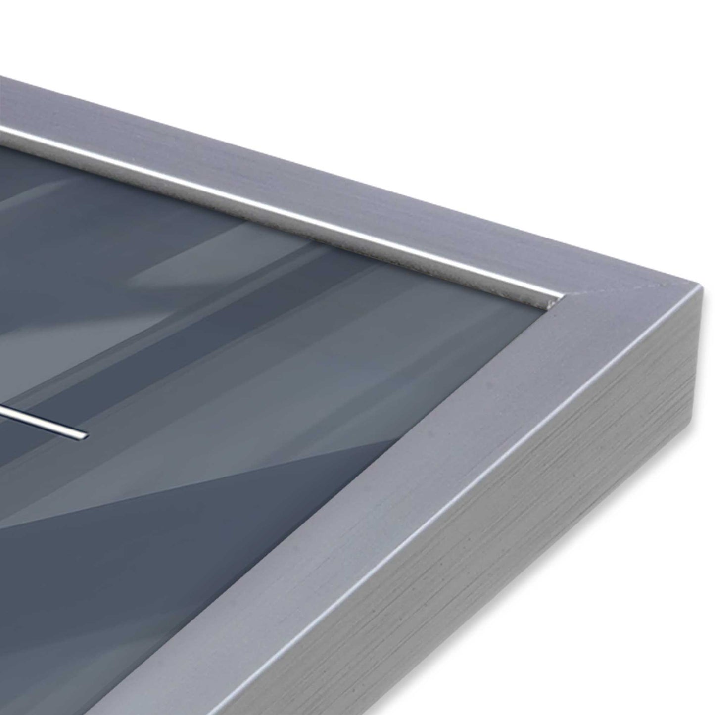 [Color:Polished Chrome], Picture of art in a Polished Chrome frame at an angle
