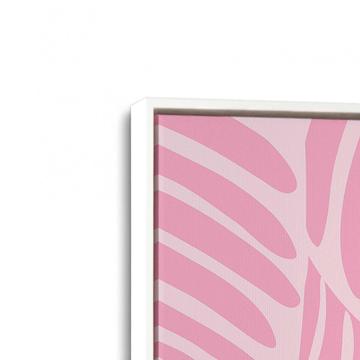 [Color:Opaque White], Picture of art in a White frame at an angle