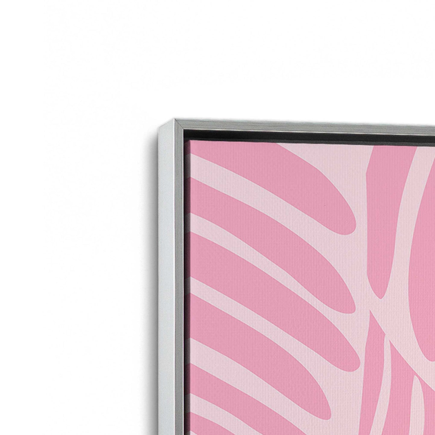 [Color:Polished Chrome], Picture of art in a Polished Chrome frame at an angle