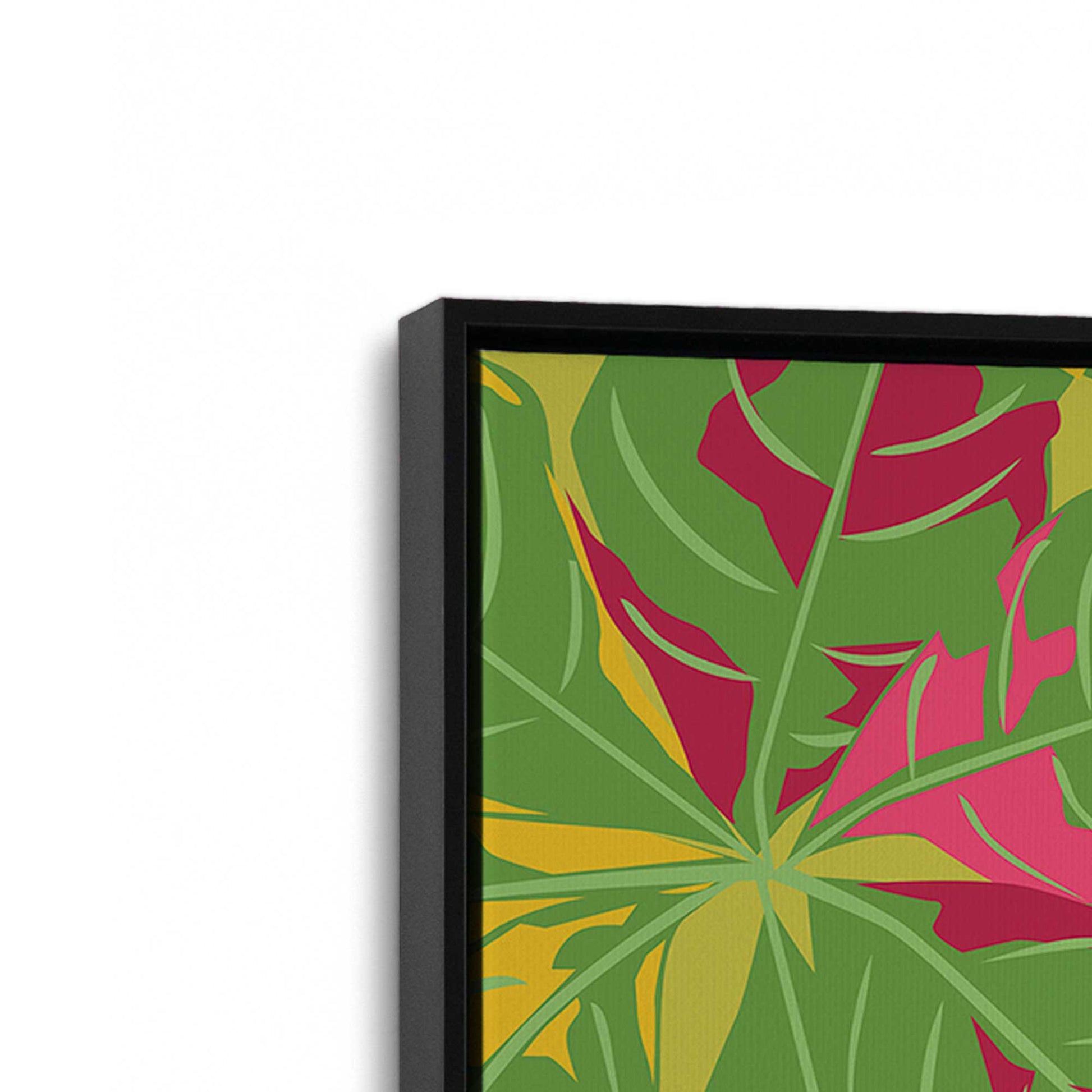 [Color:Satin Black], Picture of art in a Satin Black frame at an angle