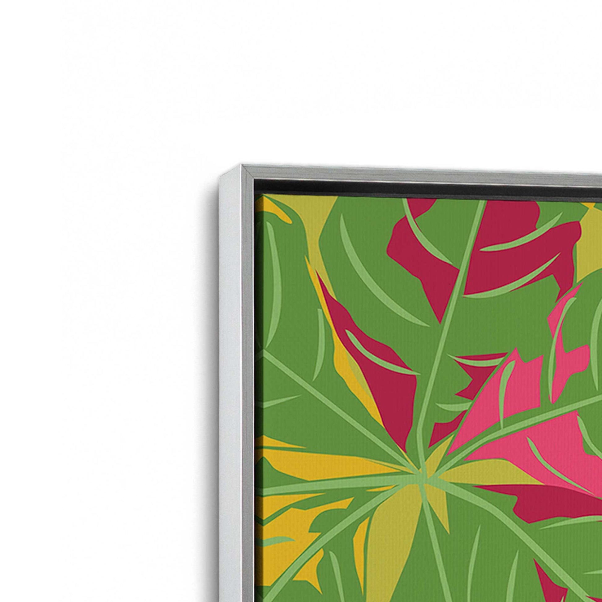 [Color:Polished Chrome], Picture of art in a Polished Chrome frame at an angle