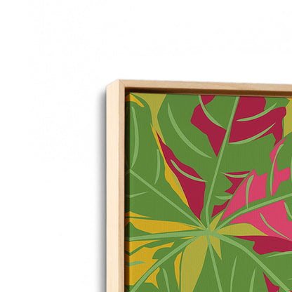 [Color:American Maple], Picture of art in a American Maple frame at an angle