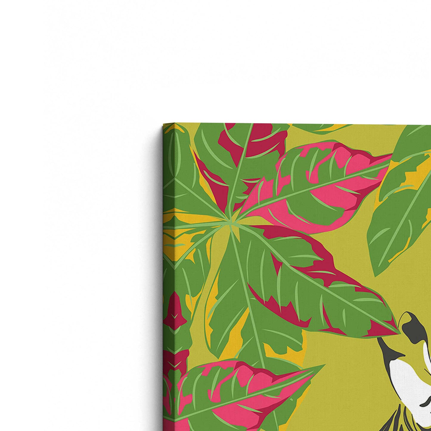 [Color:Stretched Canvas], Picture of the corner of the art