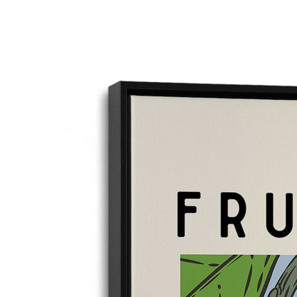 [Color:Satin Black], Picture of art in a Satin Black frame at an angle