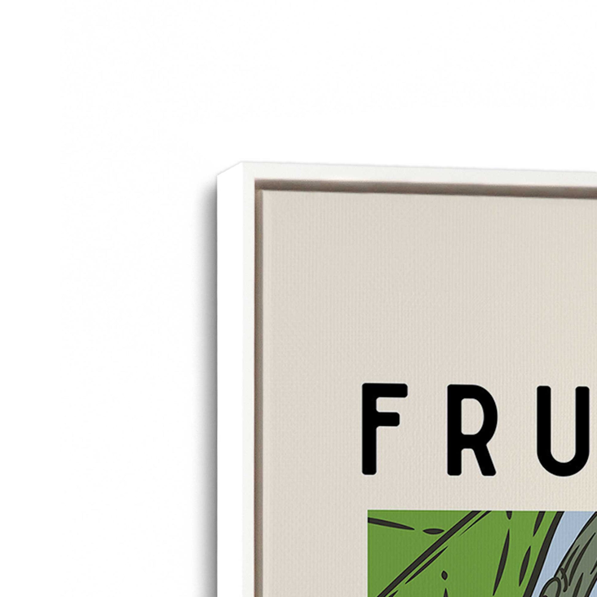 [Color:Opaque White], Picture of art in a White frame at an angle