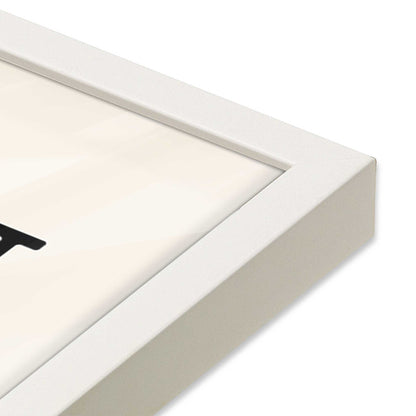 [Color:Opaque White], Picture of art in a Opaque White frame at an angle