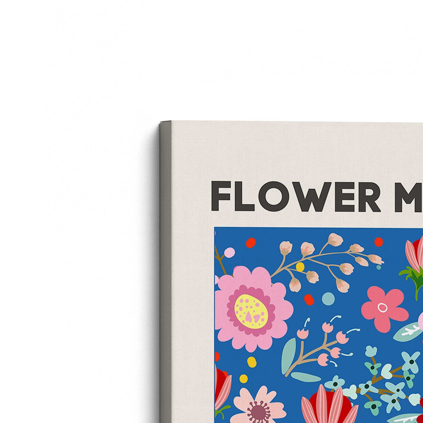 [Color:Stretched Canvas], Picture of the corner of the art