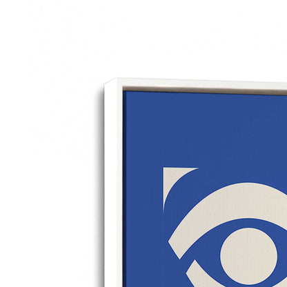 [Color:Opaque White], Picture of art in a White frame at an angle