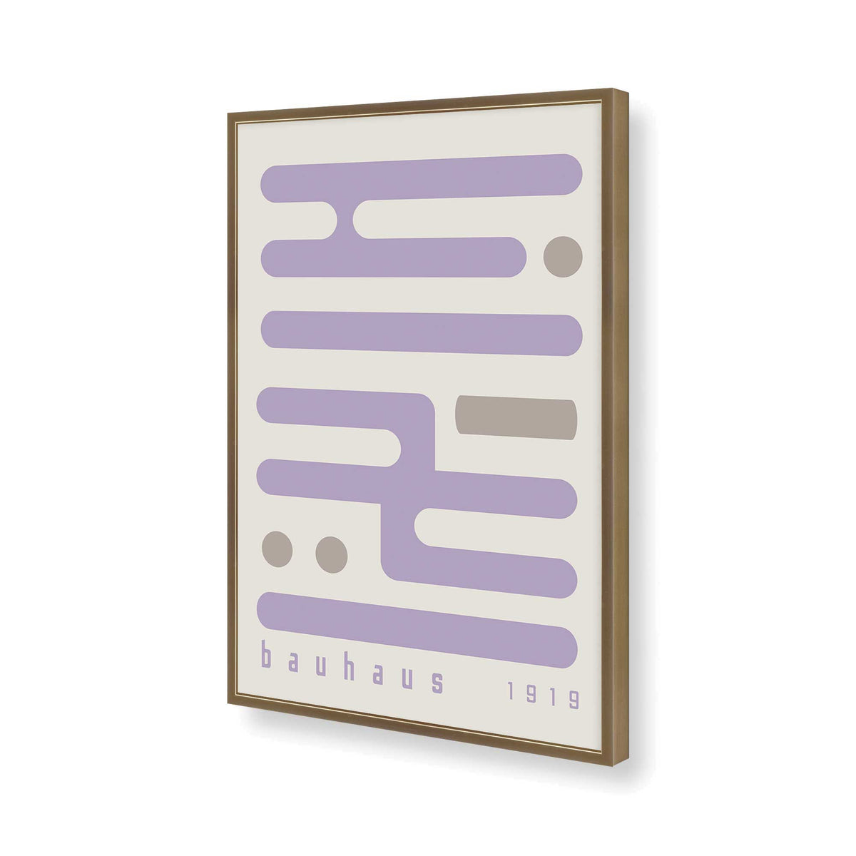 [Color:Brushed Gold], Picture of art in a Brushed Gold frame of the corner