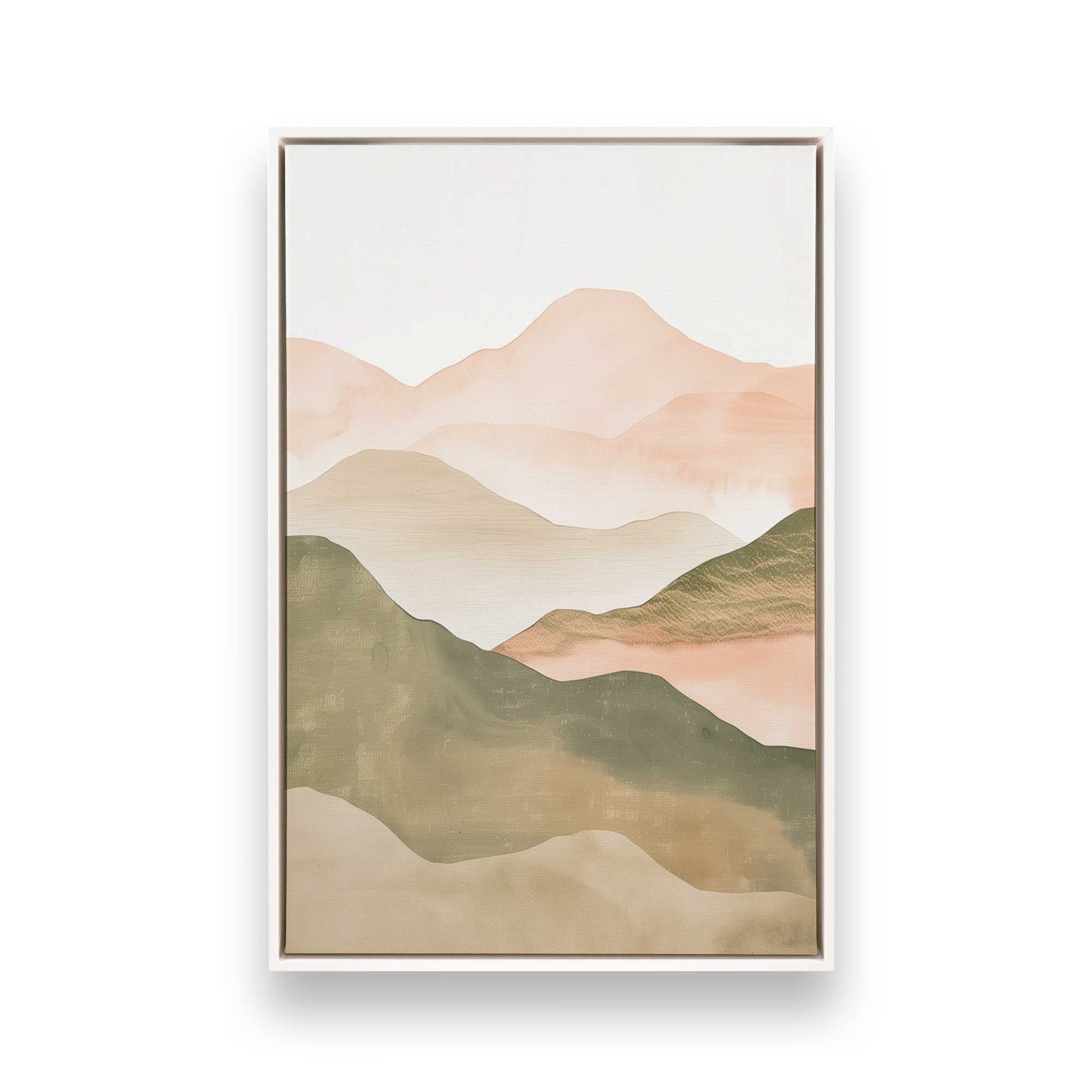 [Color:Opaque White], Picture of art in a White frame