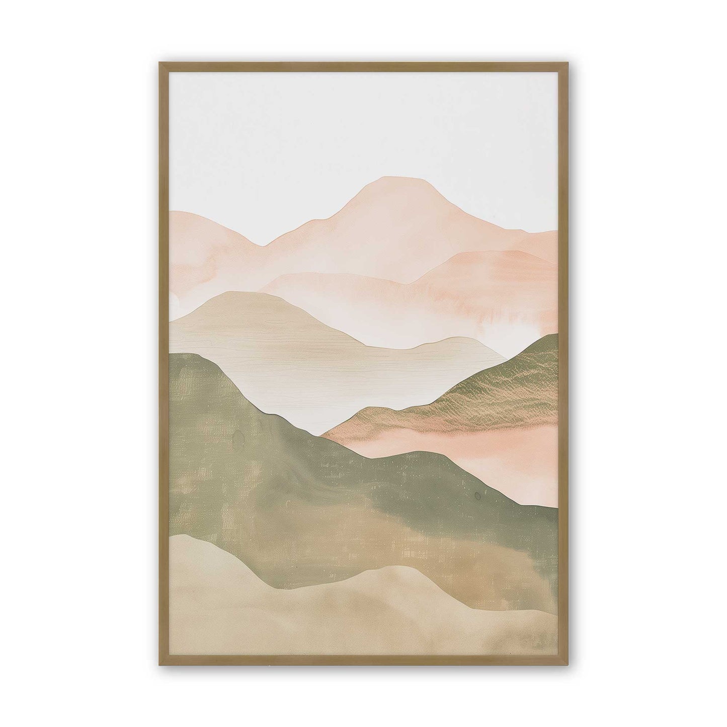 [Color:Brushed Gold], Picture of art in a Brushed Gold frame