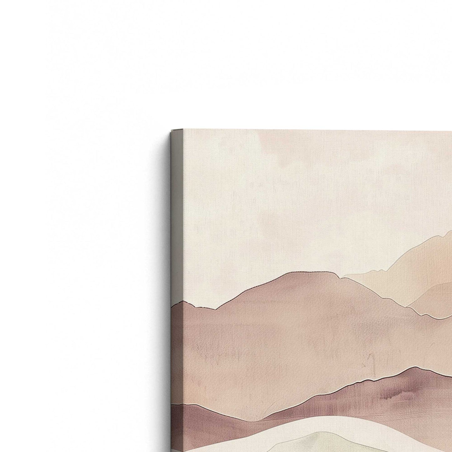 [Color:Stretched Canvas], Picture of the corner of the art