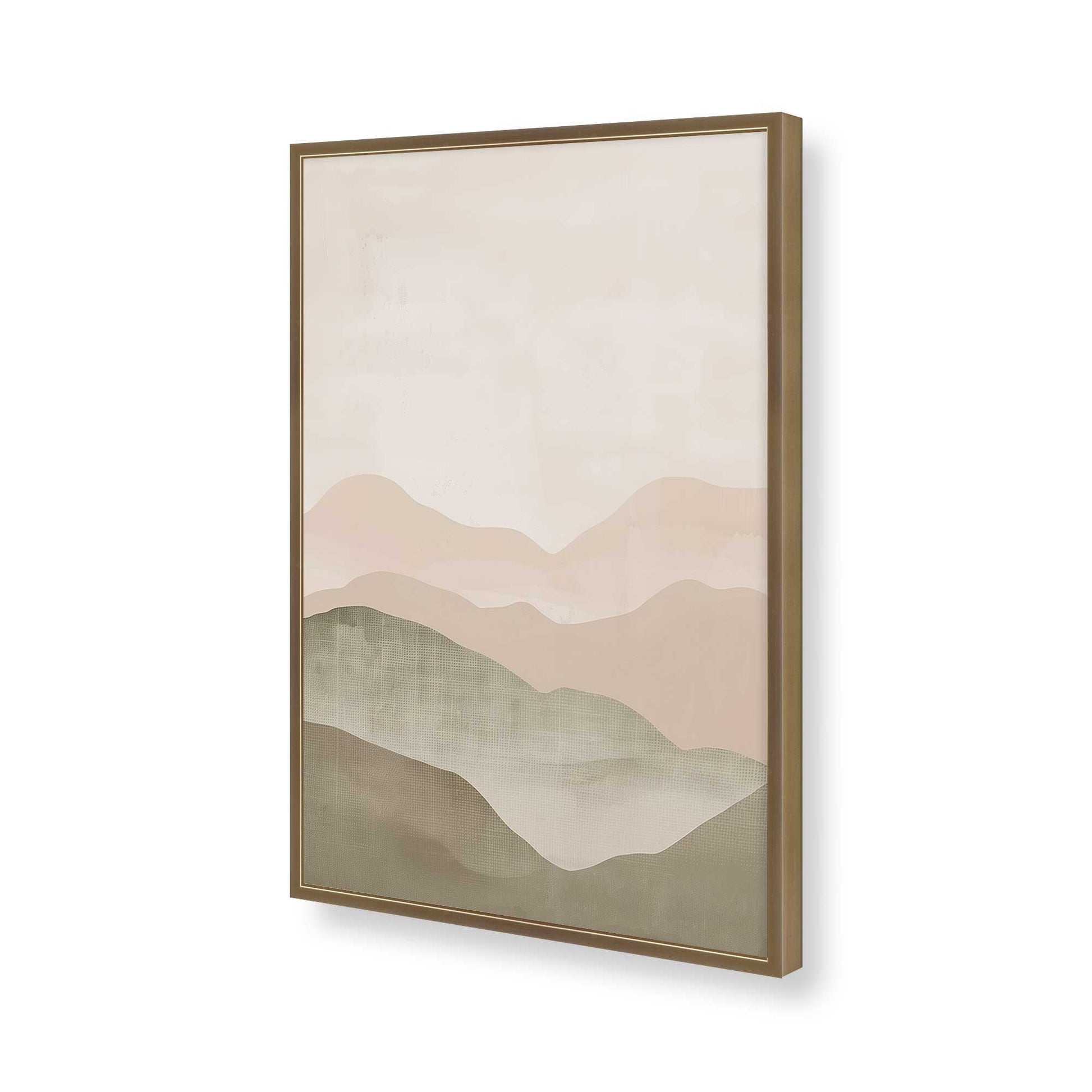 [Color:Brushed Gold], Picture of art in a Brushed Gold frame of the corner