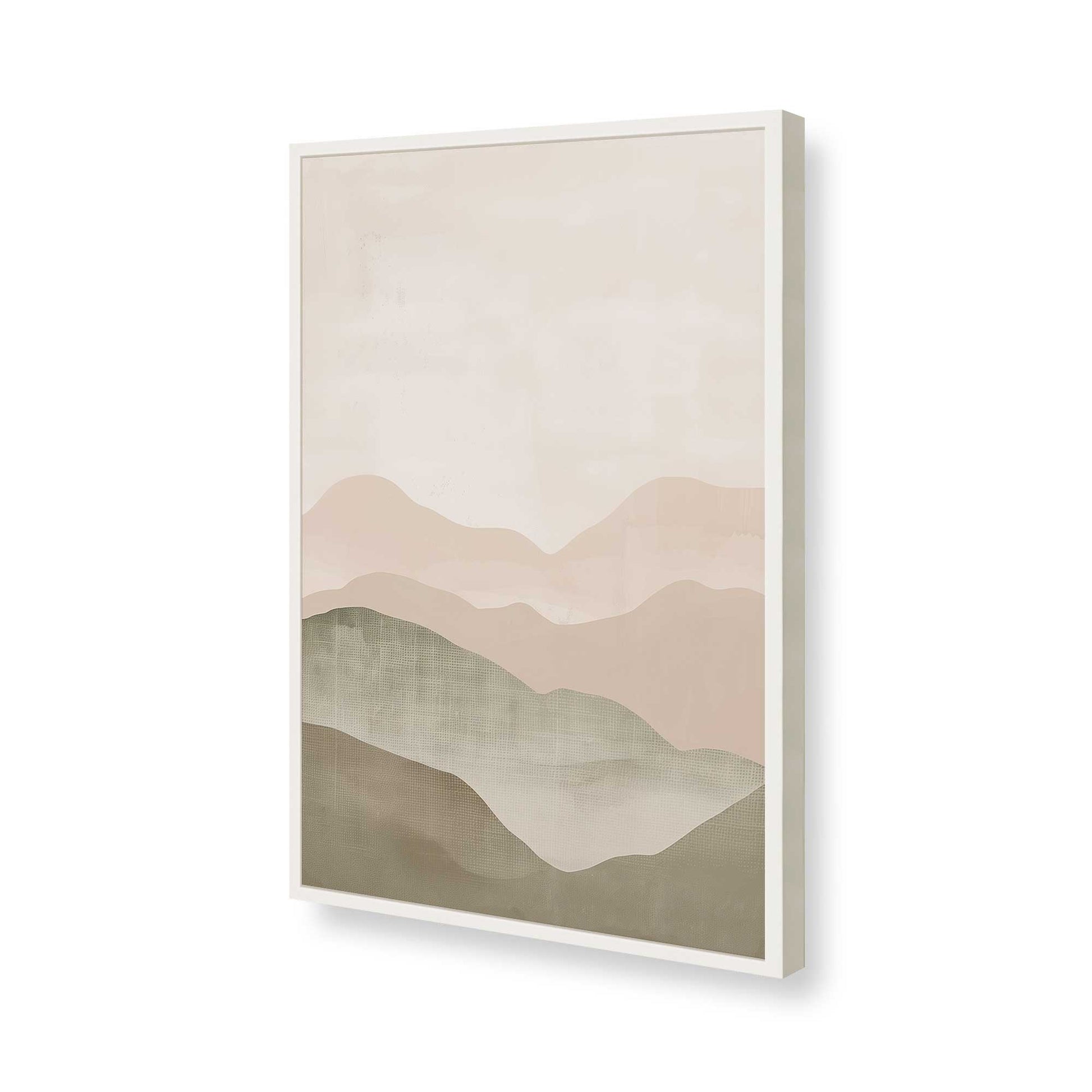 [Color:Opaque White], Picture of art in a Opaque White frame of the corner