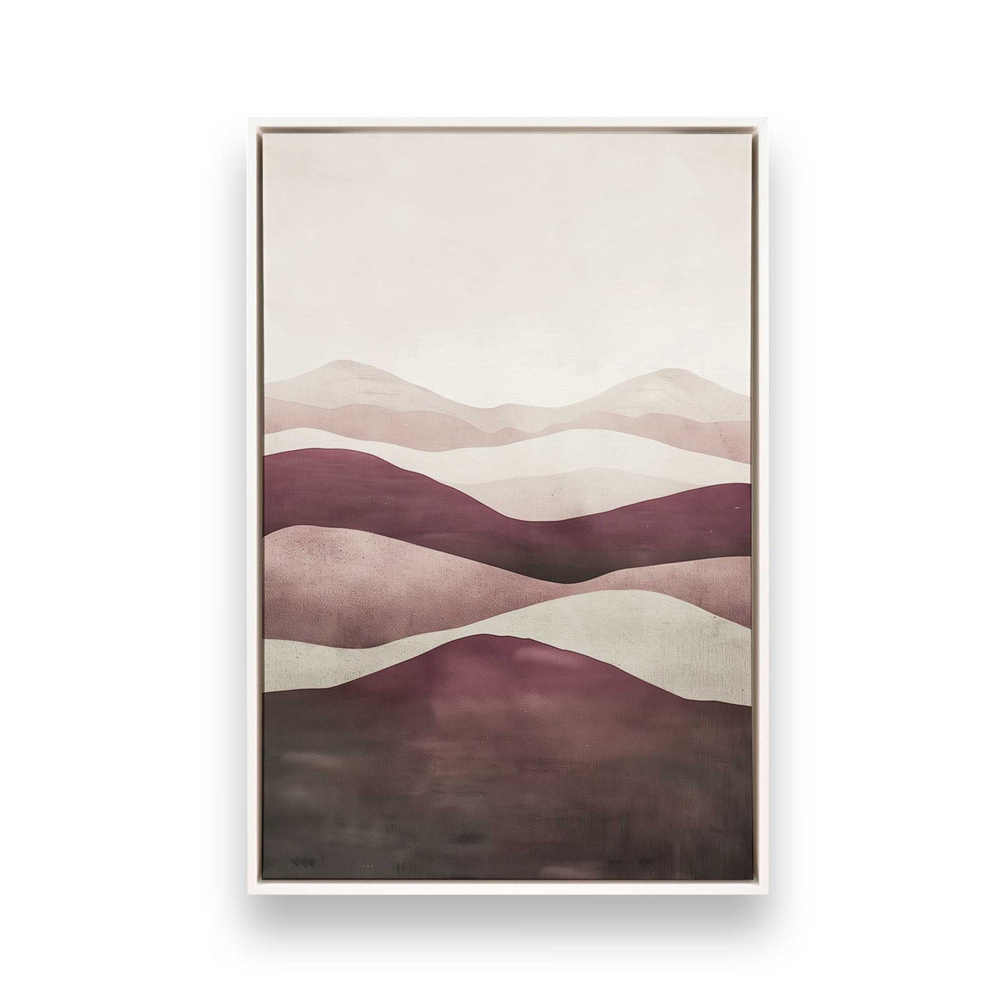 [Color:Opaque White], Picture of art in a White frame